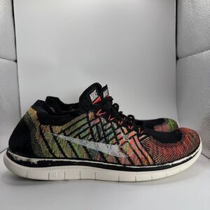 Nike Free 4.0 Flyknit Barefoot Shoes Mens Size 12 Running Multicolor 717075-011